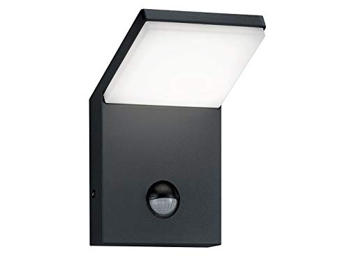 Trio Leuchten Pearl LED buitenlamp met bewegingssensor, aluminium, grijs of zwart