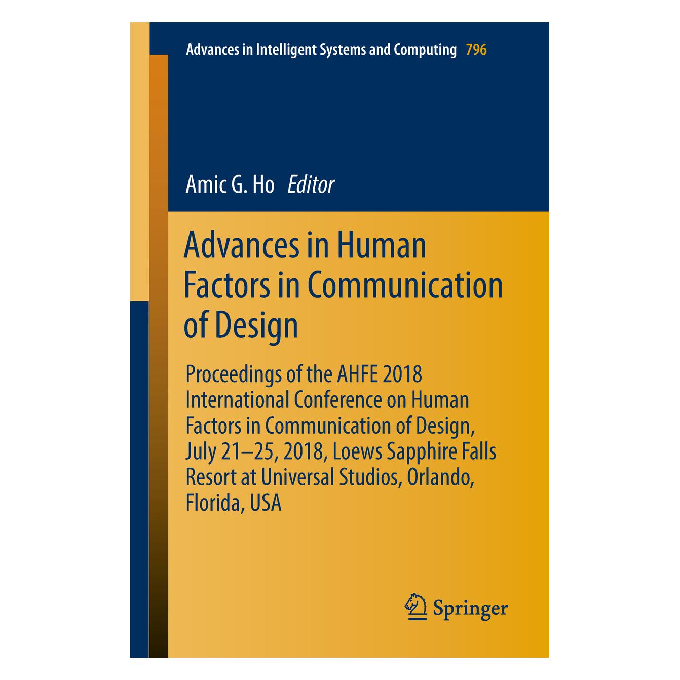 Springer Advances in Human Factors in Communication of Design (Englisch, Softcover, Amic G. Ho) (16709590)