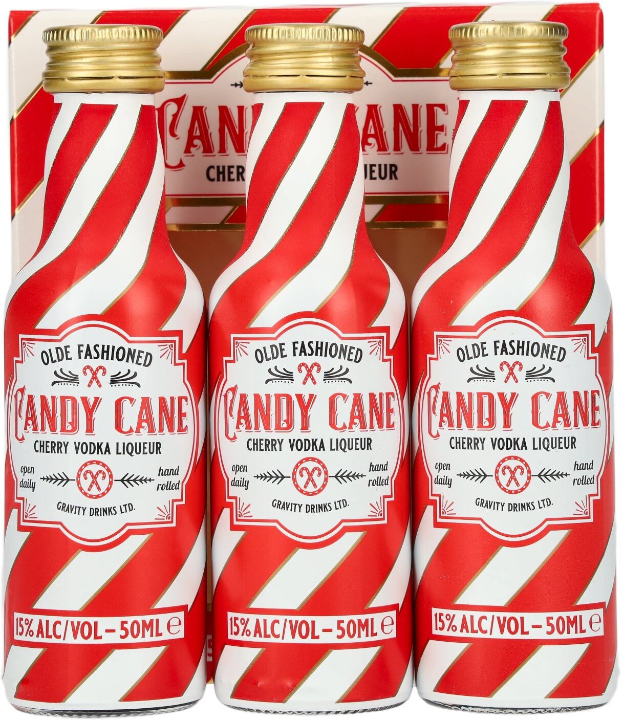 Candy Cane Cherry Vodka Liqueur 15% Vol. 3x0,05l