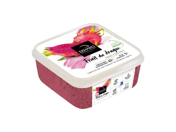ERHARD Sorbet au fruit du dragon et citron vert - 488 g