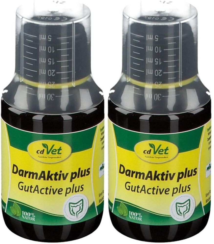 cdVet Darmaktiv plus flüssig f.Hunde/Katzen 2x 2x100 ml Flüssigkeit