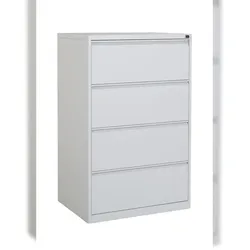 CEHA Hängeregistraturschrank 2-bahnig mit 4 Schüben in lichtgrau