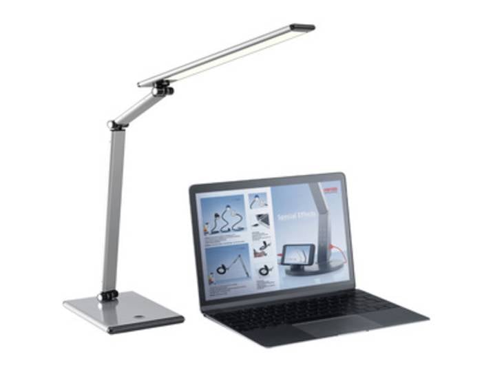 Hansa Lampe de bureau à LED Slim, argent