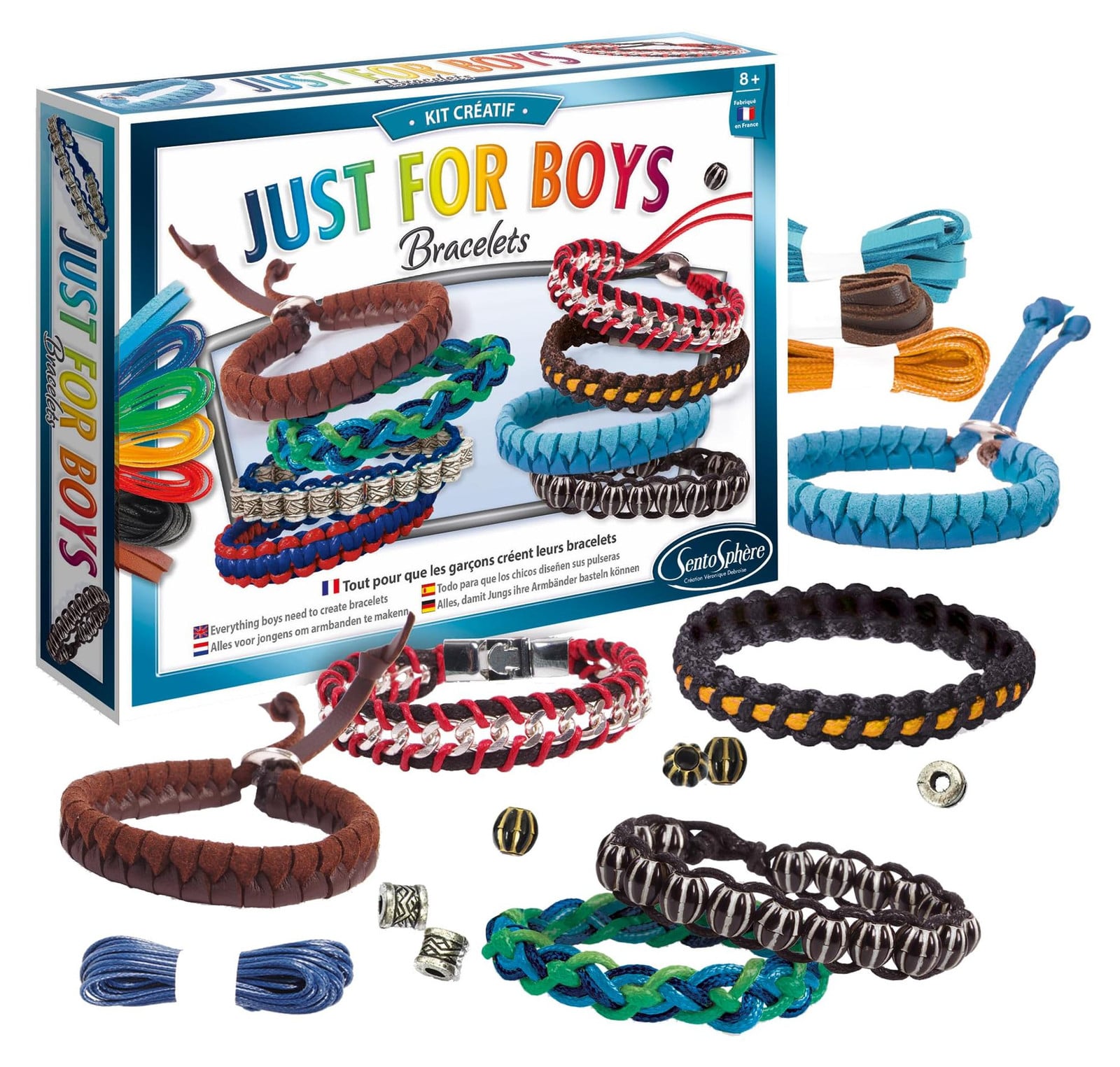 SentoSphere Creative Jewelry Kit Just for Boys - Sierenset voor jongens vanaf 8 jaar