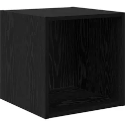 vidaXL Wandschrank Schwarz Eichen-Optik 37 x 37 x 37 cm Holzwerkstoff