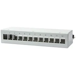 LogiLink Deskop Keystone Panel für bis zu 12 Keystone Module, geschirmt