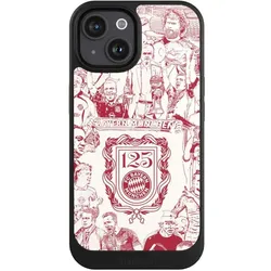 Nivocase Hülle für Apple iPhone 15 Handyhülle NIVOcore Case Schwarz FC Bayern München Offizielles (Apple iPhone 15), Smartphone Hülle, Schwarz