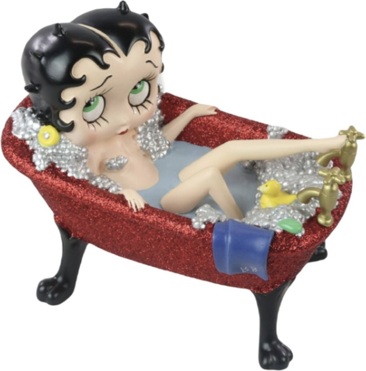 Betty Boop Bad Beeldje in Rood Glitter