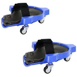Relaxdays Knieschoner auf Rollen Blau,Schwarz