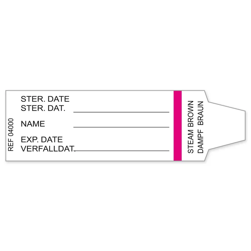 STERIS Deutschland GmbH Container-Indikatorschild 18 x 60 mm selbstklebend (1000 Stück) für Aesculap Mini-und Dental-Container 04000