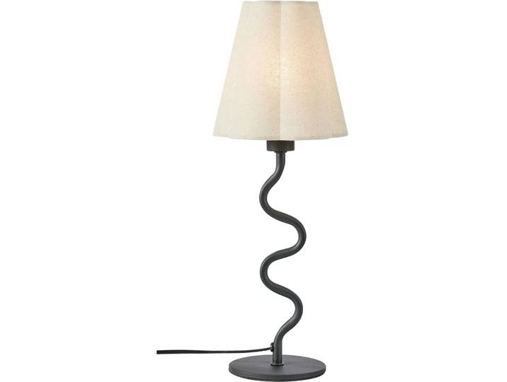 Tischlampe Markslöjd Schwarz/Beige Eisen/Glas H 41 cm