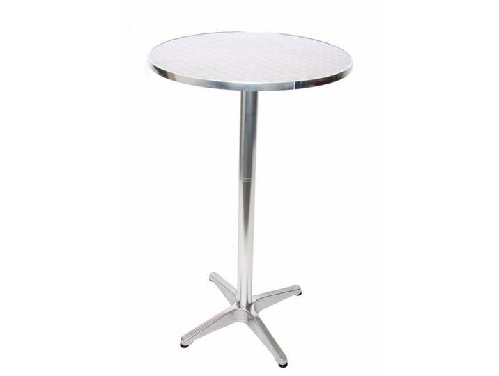 ALU-STEHTISCH KLAPPBAR BASISMODELL rund Silber