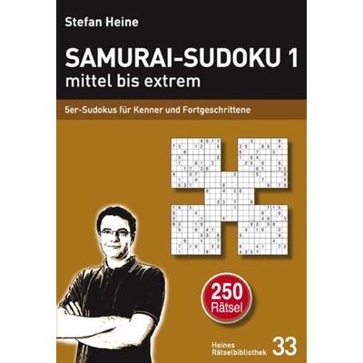 Samurai-Sudoku 1 mittel bis extrem, Taschenbuch von Stefan Heine, Verlag presse service, 978-3-939940-32-6