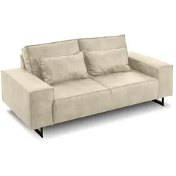 filippo Sofa Antwerp Mikrofaser Beige Sand 3-Sitzer