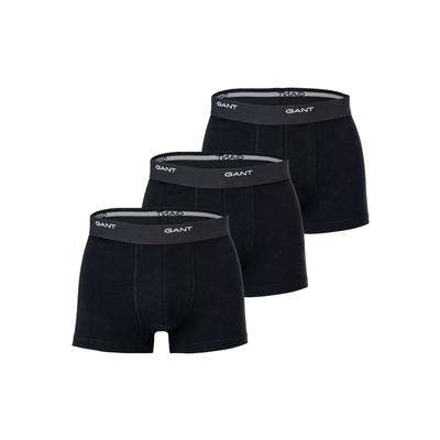 Boxershorts GANT "Boxershort 3er Pack", Herren, Gr. L, schwarz, Obermaterial: 95% Baumwolle CO. 5% Elasthan EL., Unterhosen