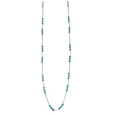 Collierkettchen STEUER "Brillenkette", bunt (mehrfarbig), Halsketten, Damen, 95cm, Metall, L: 95
