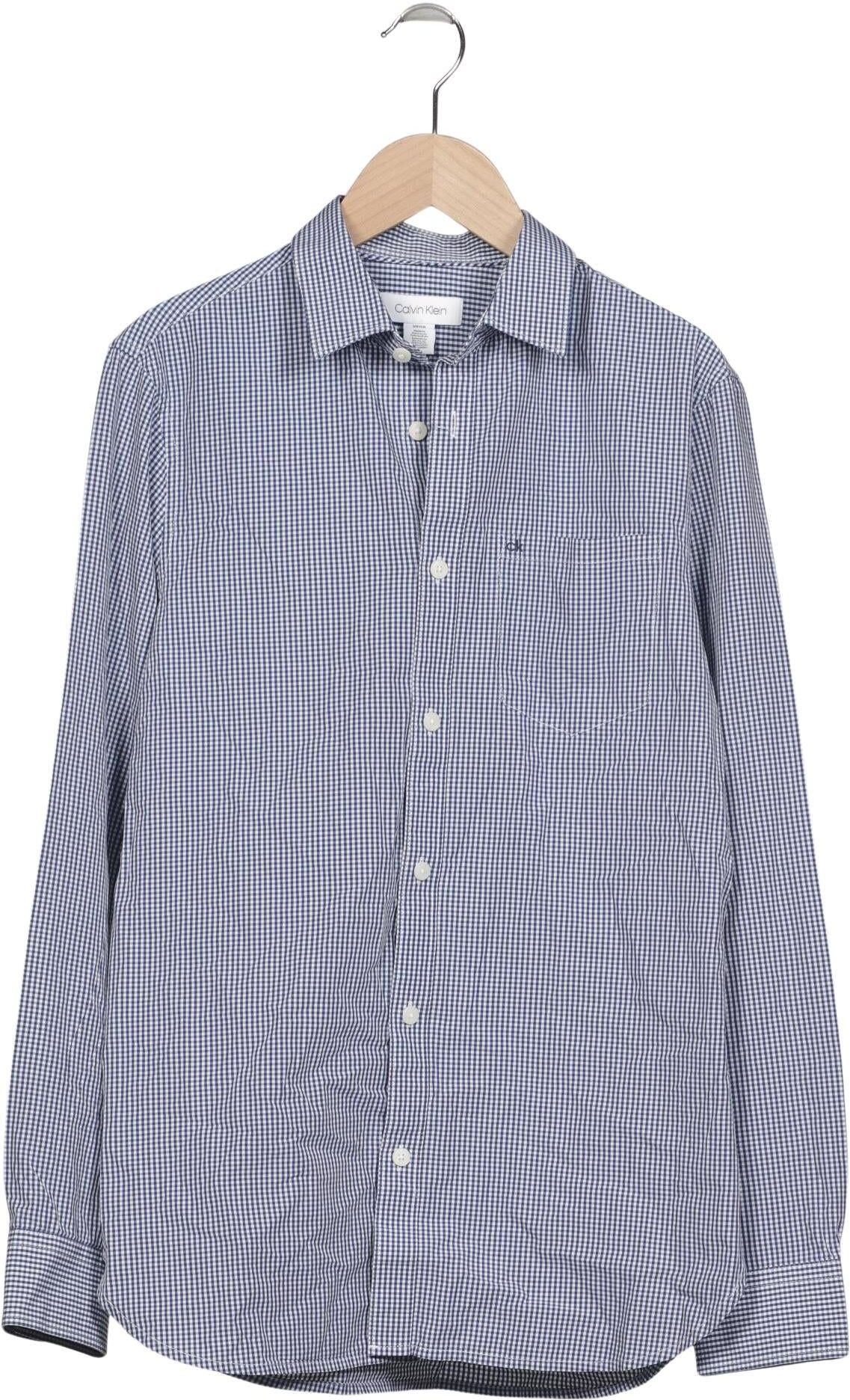 Calvin Klein Herren Hemd, Mehrfarbig, Gr. S, Baumwolle - Second Hand