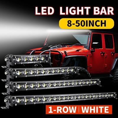 Inspired Living High Intensity 50 Inch LED Light Bar 80000LM Offroad Driving Beam For Trucks & 4x4 38inches