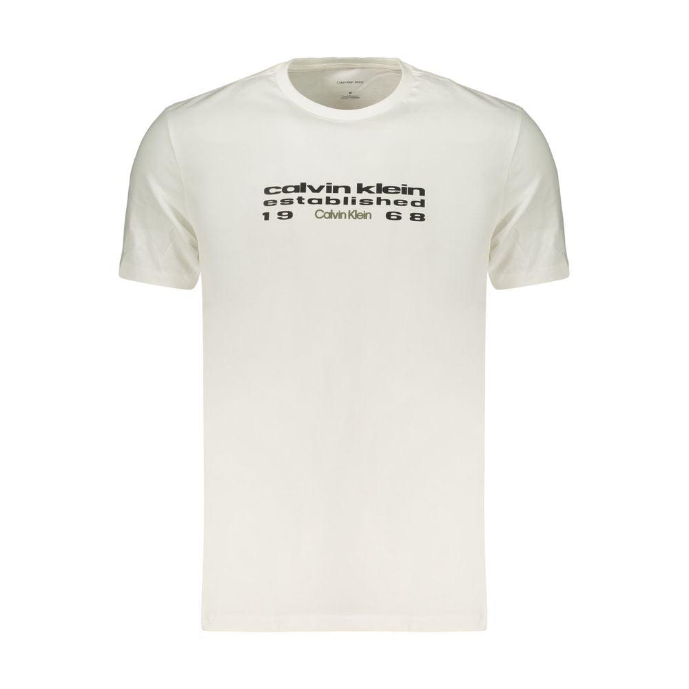 Calvin Klein Witte Katoenen Mannen T-Shirt