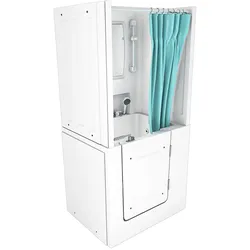 AcquaVapore Seniorendusche und Sitzwanne Kombination Wanne mit Tür S02D-C-R 100x78x205cm