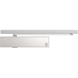 ECO, Türöffner + Türschliesser, TS 61 GSB Türschliesser Grösse EN 2-5, 1 Flügel Mit Gleitschiene, silber