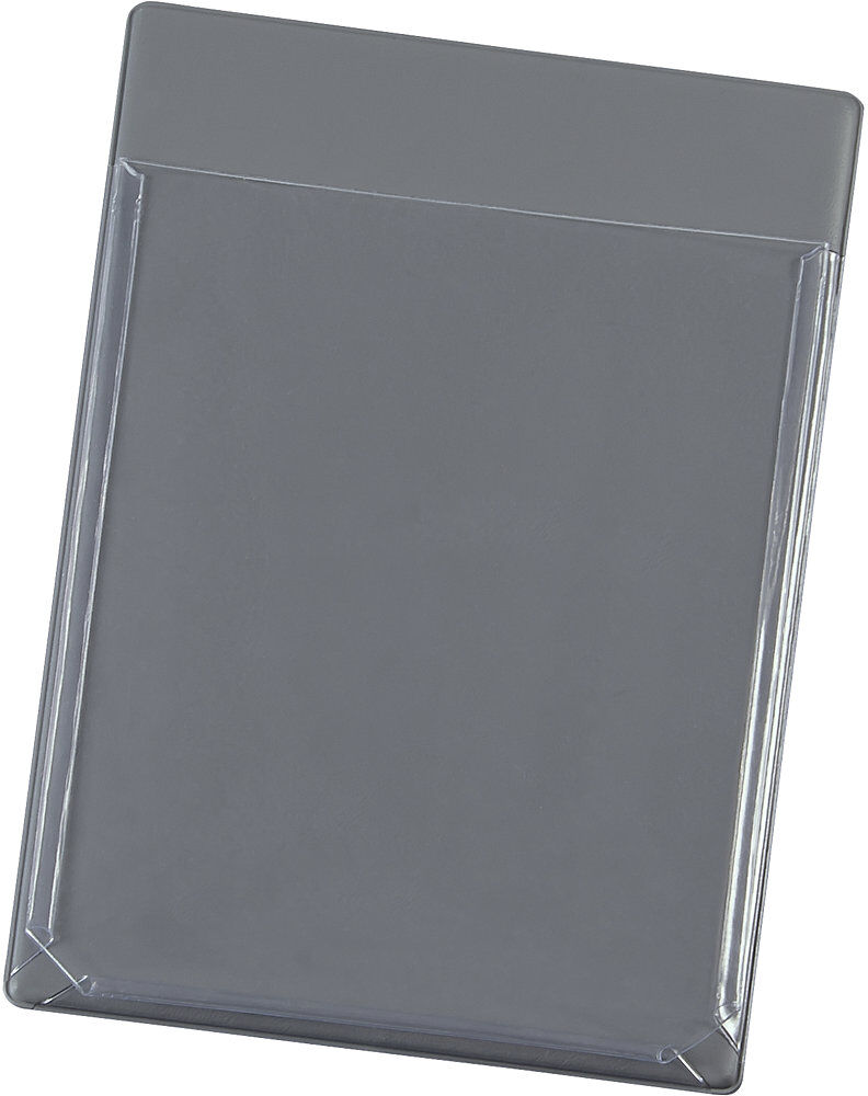 PVC-Schaltplantasche, pappverstärkt/selbstklebend, VE 25 Stk, Format A5, transparent EICHNER