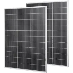 VEVOR Bifaziales Solarpanel 100 W 2er-Pack, 23% Hocheffizientes Monokristallines N-Typ-PV-Modul mit MC4-Ausgang & Alu-Rahmen, IP67 wasserdichtes Solarmodul für Auto, Boot, RV, netzunabhängig