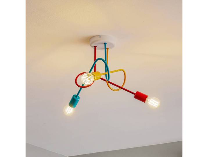Deckenleuchte Oxford HELAM, dimmbar, Multicolour, für Wohn- / Esszimmer, Metall, Junges Wohnen