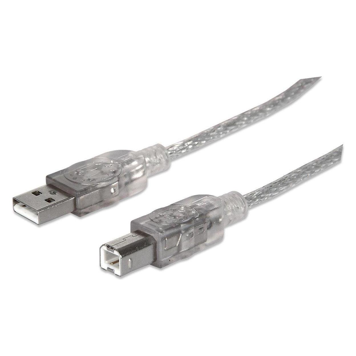 Manhattan Hi-Speed USB B Anschlusskabel (3 m, USB 2.0) (340458)