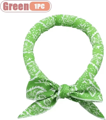 Inspire Picks ChillBuddy Breathable Pet Cooling Scarf For Cats & Dogs green 1pc