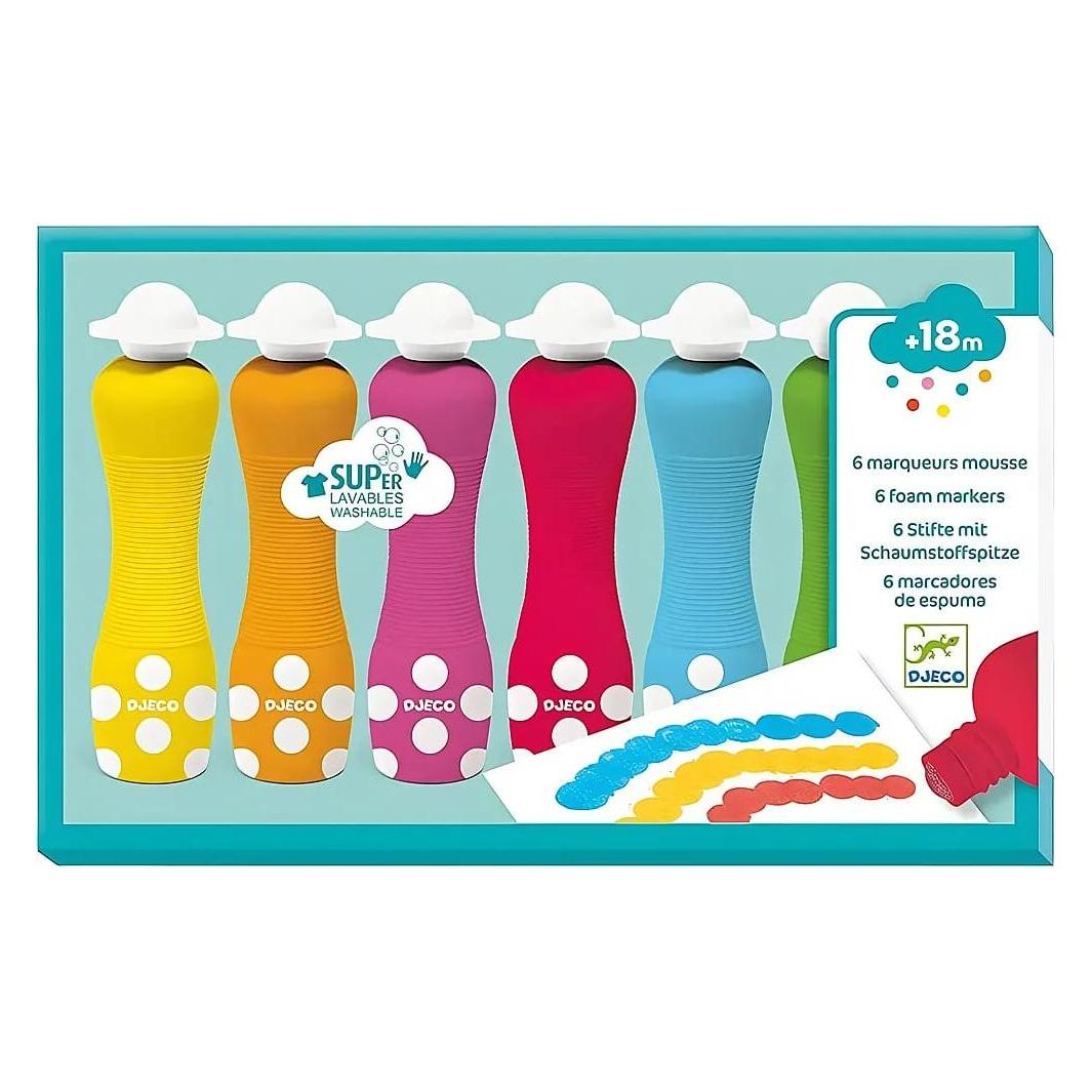 Djeco 6 Stifte mit Schaumstoffspitze (6x) (5409002)
