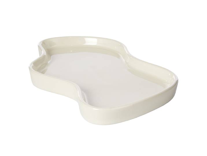 Assiette décorative 14 x 2 x 26cm Beige/Beige