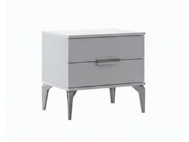 JVmoebel Nachttisch Hochwertiger Designer Nachttisch Graue Nachtkonsole Edle Holzmöbel, Made in Europa