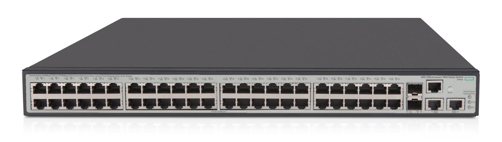 HPE Networking OfficeConnect 1950 48G 2SFP+ 2XGT PoE+ Switch JG963A#ABB
