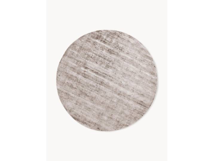 Tapis rond en viscose tissé main Jane