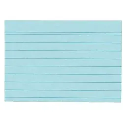 Herlitz, Karteikarten, Karteikarten A6 blau liniert (A6, 175 g/m2)