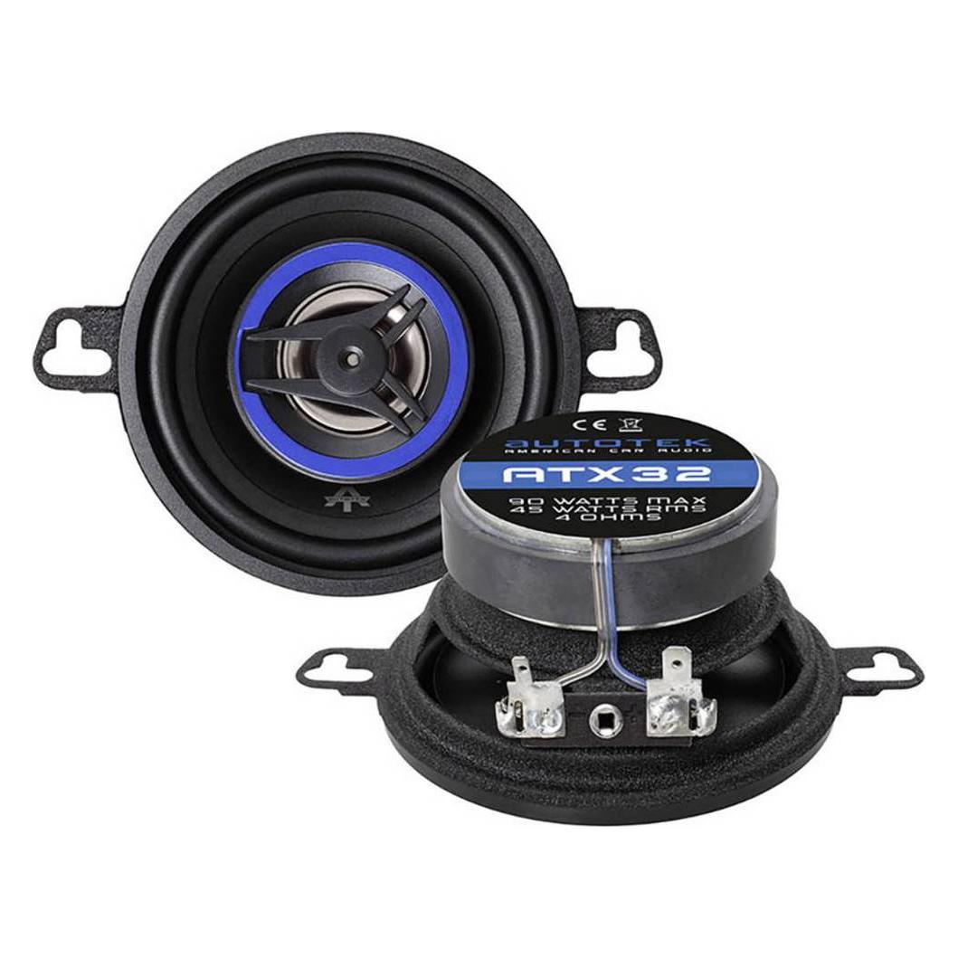 Autotek ATX32 2-Wege Koaxial-Lautsprecher (90 W) (ATX 32)