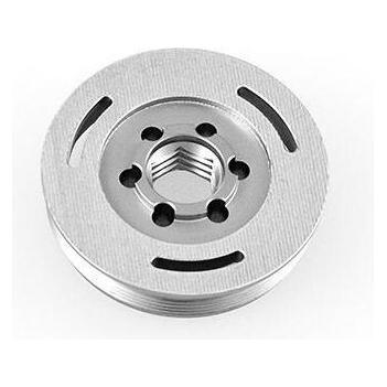 Fox Piston: Valve Housing Cap, No Dish w/laser, Trek Reaktiv, (.922 OD,.220 TLG) SH (210-24-003)