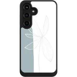 Nivocase Hülle für Samsung Galaxy S25+ Handyhülle NIVOcore Case Schwarz Blume Boho Pastell (Samsung Galaxy S25+), Smartphone Hülle, Schwarz