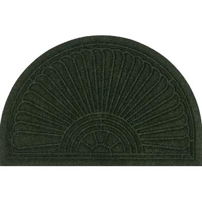 Fußmatte "Halfmoon midnight green", grün, B:55cm H:8mm L:85cm, Polyester, WASH+DRY BY KLEEN-TEX, Teppiche, Fußmatte
