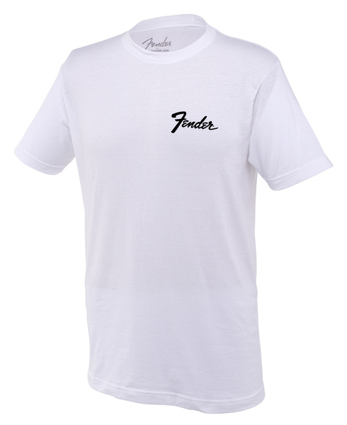 Fender Transition Small Logo Shirt XL bianco