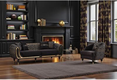 Furnia Nord 3 Pieces Living Room Sets 1 Sofa 2 Chair