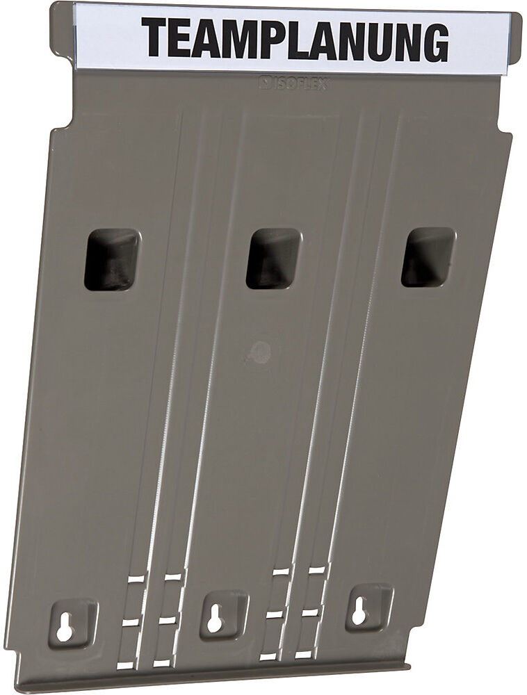 kaiserkraft Wandsortierer FLAT, für Format DIN A4, Füllhöhe 9 mm, Grundmodul grau