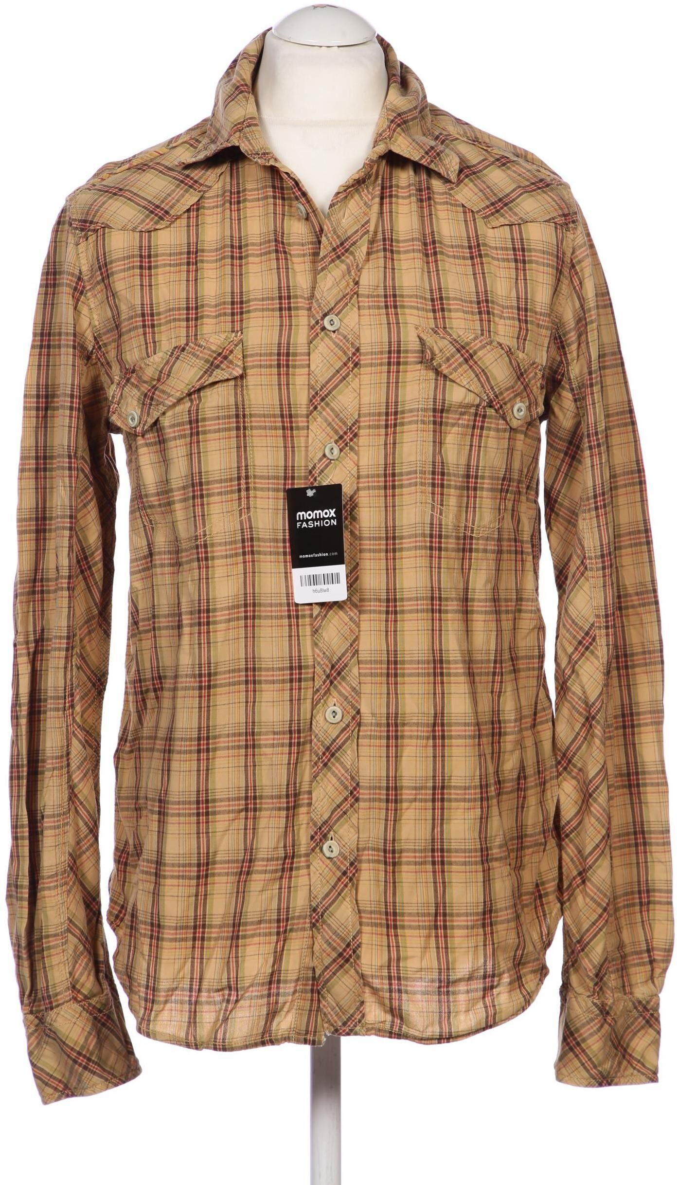 Chevignon Herren Hemd, Beige, Gr. XL, Baumwolle - Second Hand