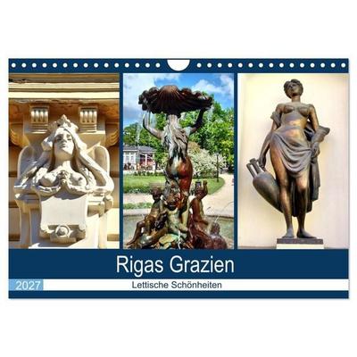 Rigas Grazien - Lettische Schönheiten (Wandkalender 2027 DIN A4 quer), CALVENDO Monatskalender