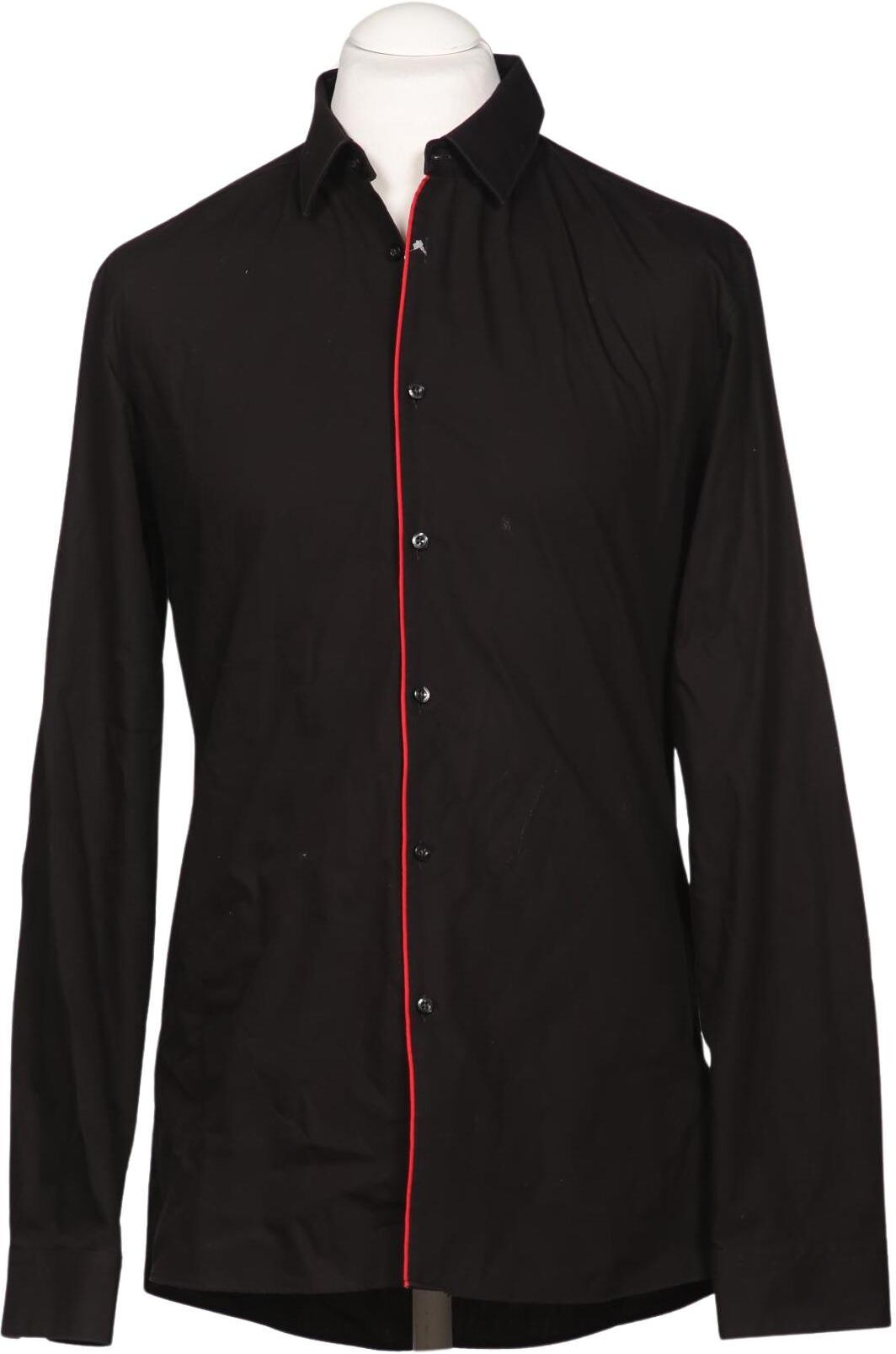 Hugo by Hugo Boss Herren Hemd, Schwarz, Gr. 42, Baumwolle - Second Hand