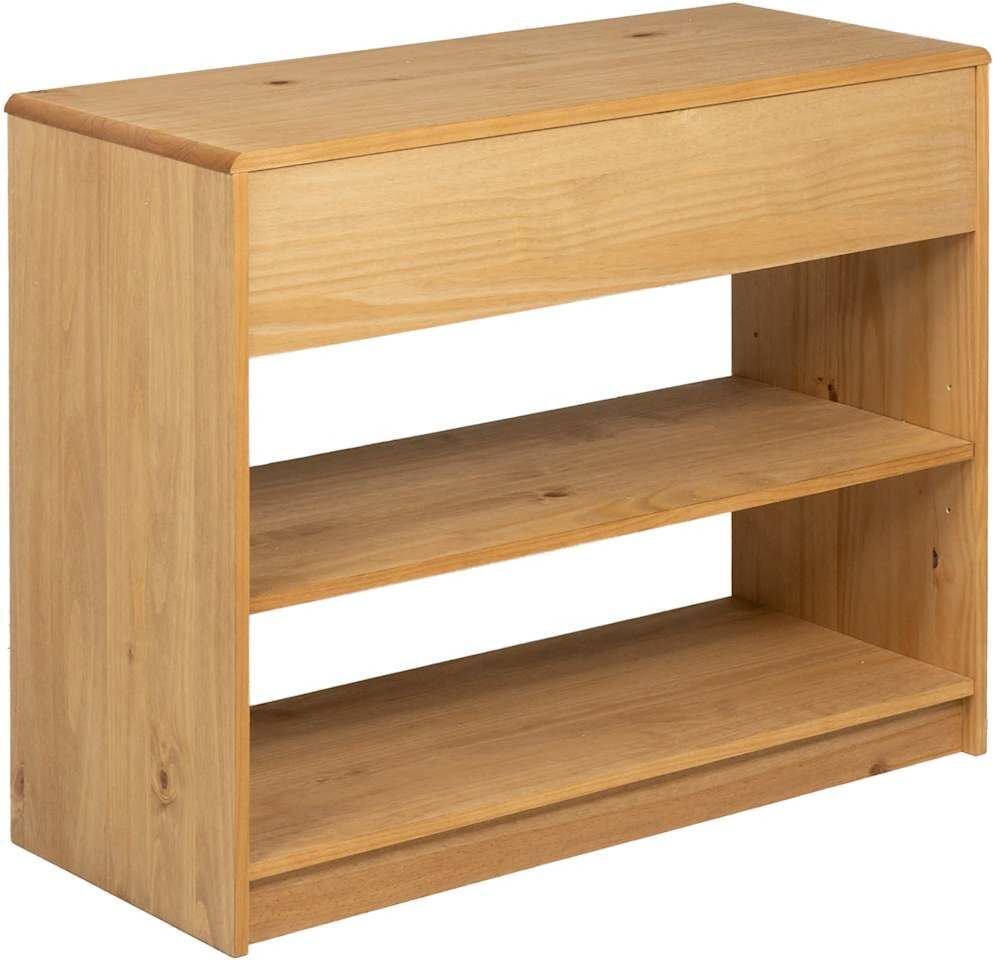 vidaXL Table console SAUDA chêne 89,5x36,5x73 cm bois de pin massif