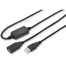 Digitus Aktives USB 2.0 Verlängerungskabel, 15 m