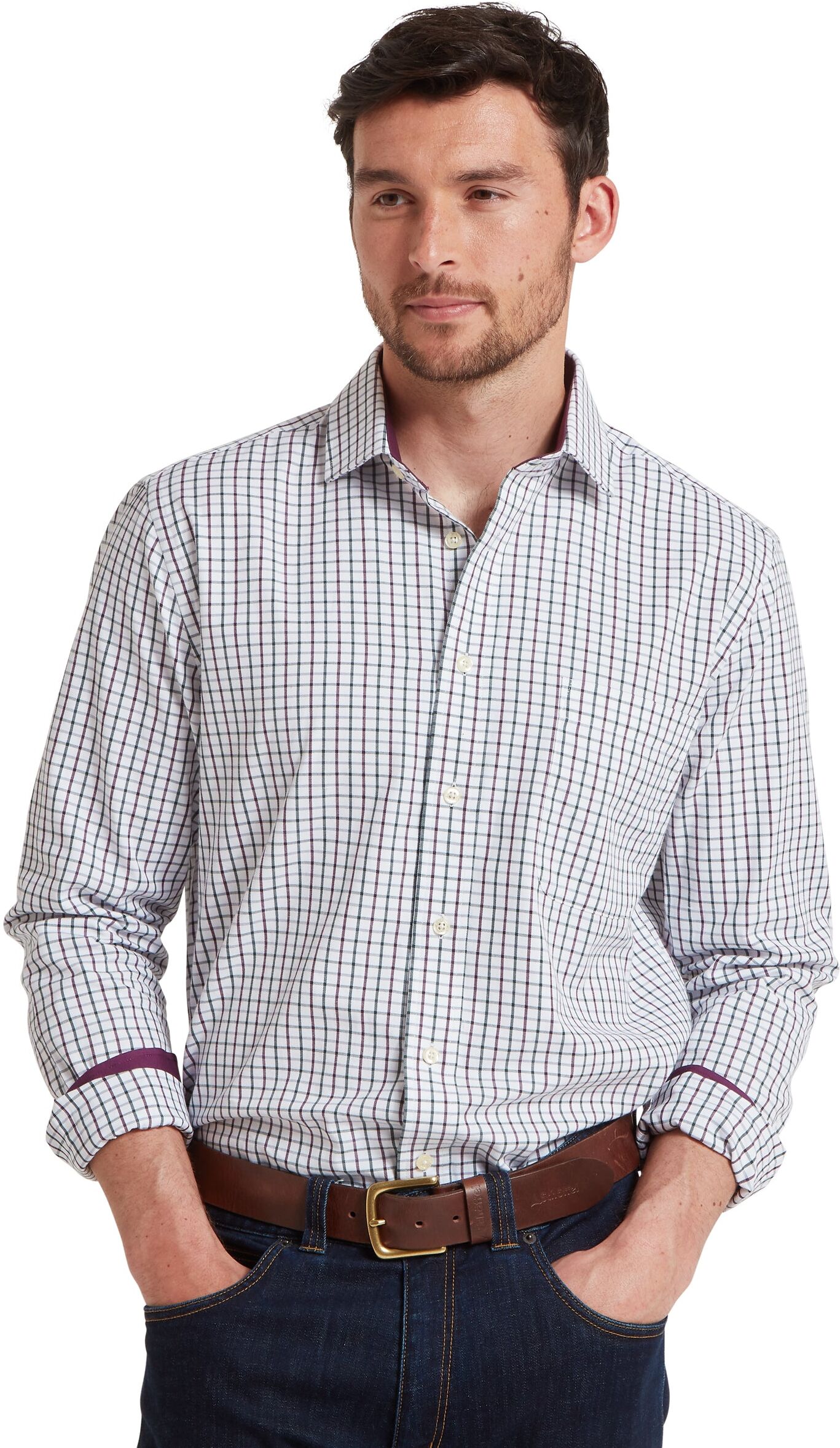 Schöffel Country Milton Tailored Shirt - Green - Size 18 - Men
