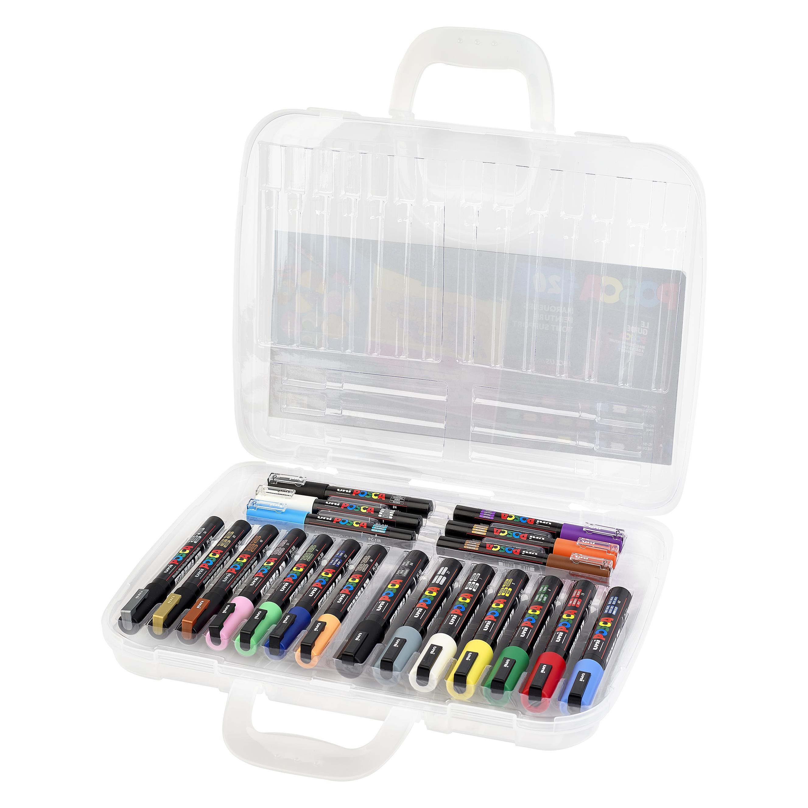 Uni-ball Filzstift Set im Kunststoff-Koffer (20x) (5654351)